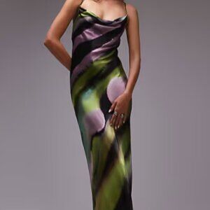 Topshop Cowl Maxi Slip Dress | US 8